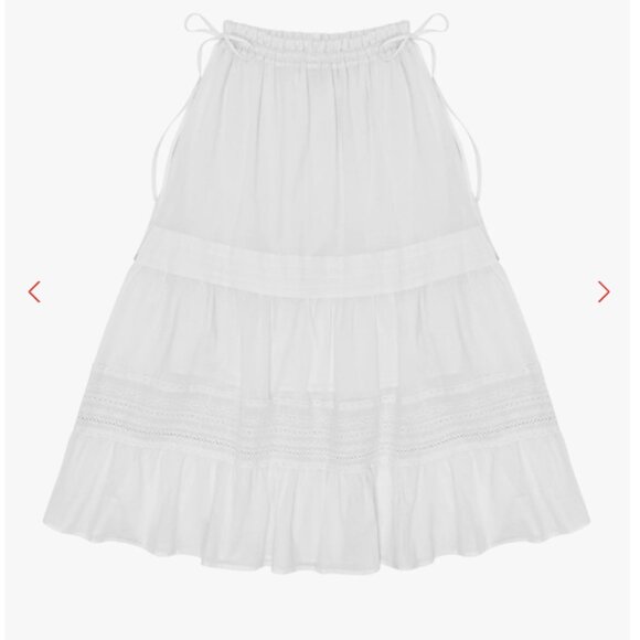 Eleanor Skirt Lisa Says Gah - Dove - SMALL ONLY - Picture 5 of 5